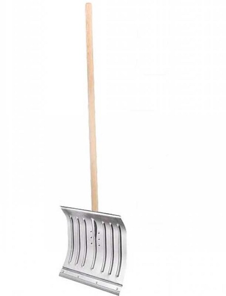 Лопата снег. 428*375 мм оцинкованная, дерев.черенок