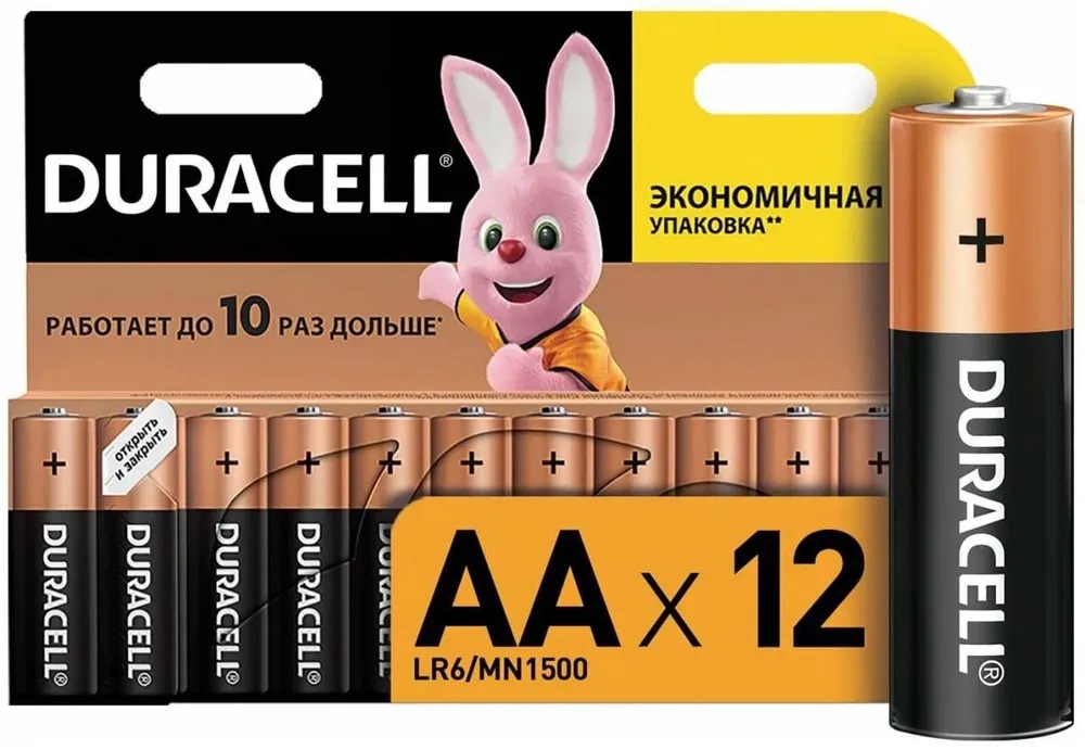 Батарейка Duracell LR06 АА BASIC 12шт/уп.