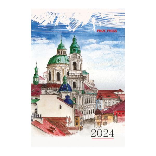 Календарь ДОМИК настольный перекид, 2024г ГОРОДСКИЕ ДОСТОПРИМЕЧАТЕЛЬНОСТИ 65*100мм на гребне, КД-6457