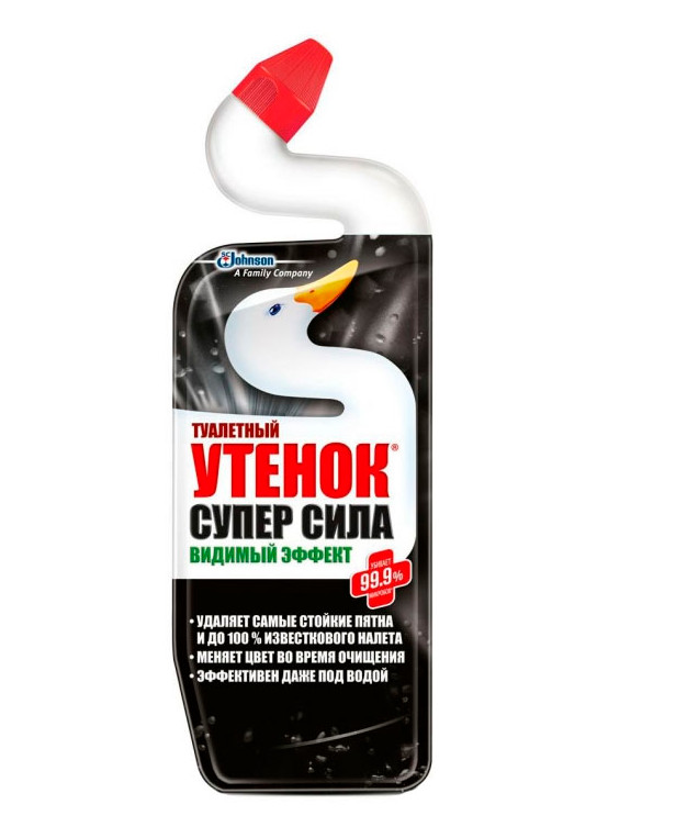 Средство д/туалета 500мл Туалетный Утенок. Видимый эффект