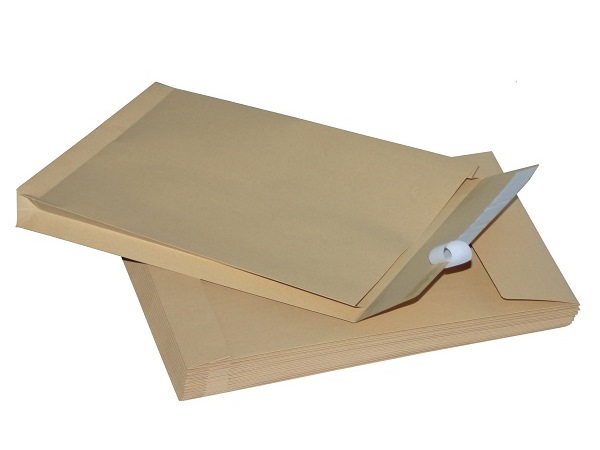 Крафт-пакет 300*400, 120 г. с расширением, силик.лента 301130