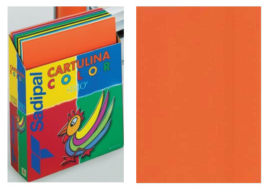 Картон Sadipal Sirio А3 пл.170г/м Оранжевый яркий 07951