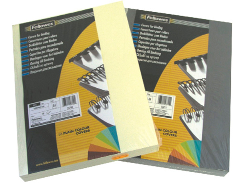 Обложки картон-кожа. А-4 (1/100) белые FS-53701