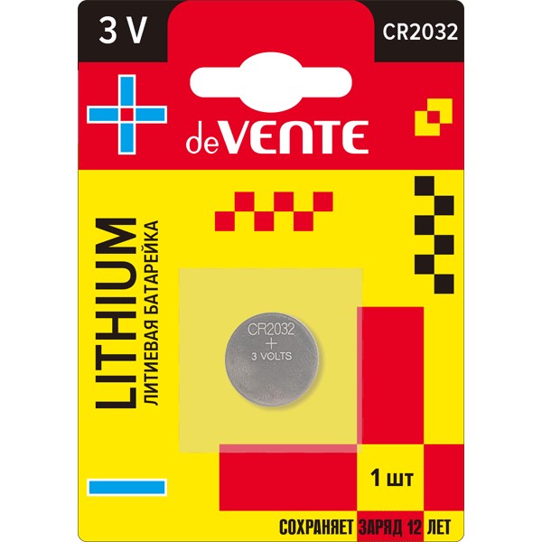 Батарейка deVENTE. Lithium CR2032/9010121