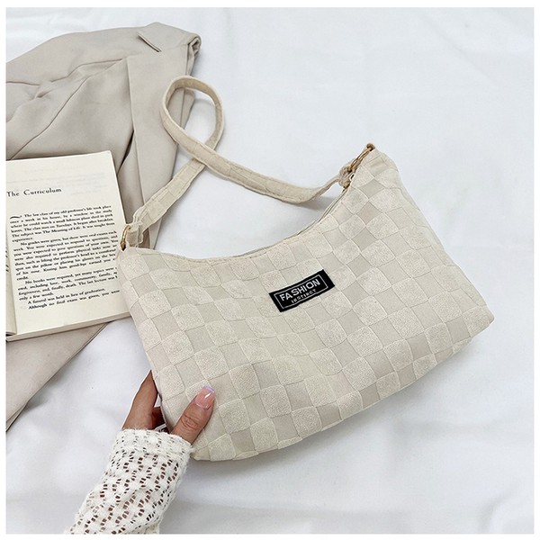 Сумка женская Fashion, текстиль, белый 3014