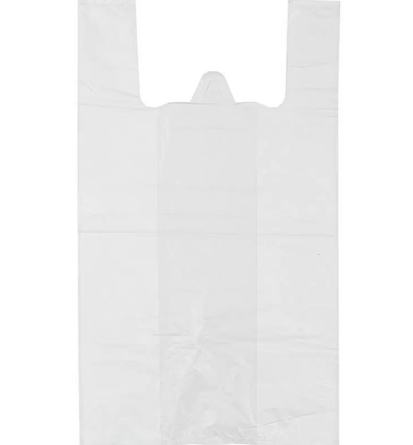 Пакет-майка 30*55 см, 17 мкм, белый