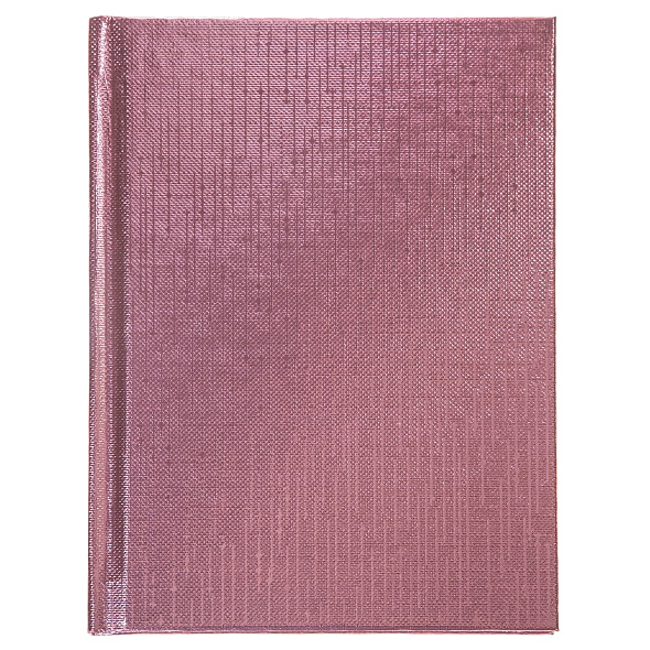 Записная книжка А6 64 л. Хатбер METALLIC Розовая, бумвинил 64ЗКт6В5
