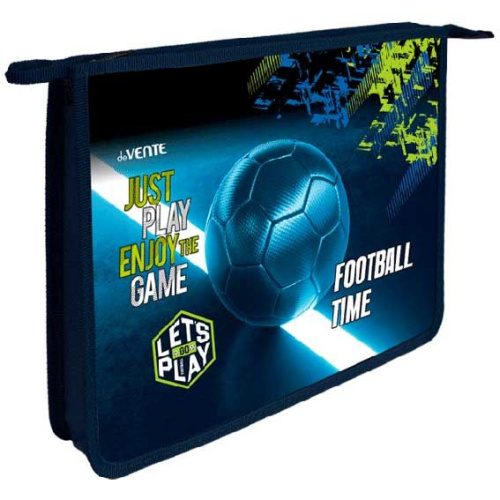 Папка для тетрадей A4 deVENTE. Football Time, молния сверху 8053455