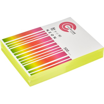 Бумага ColorCode А4 75гр желтый неон 500л