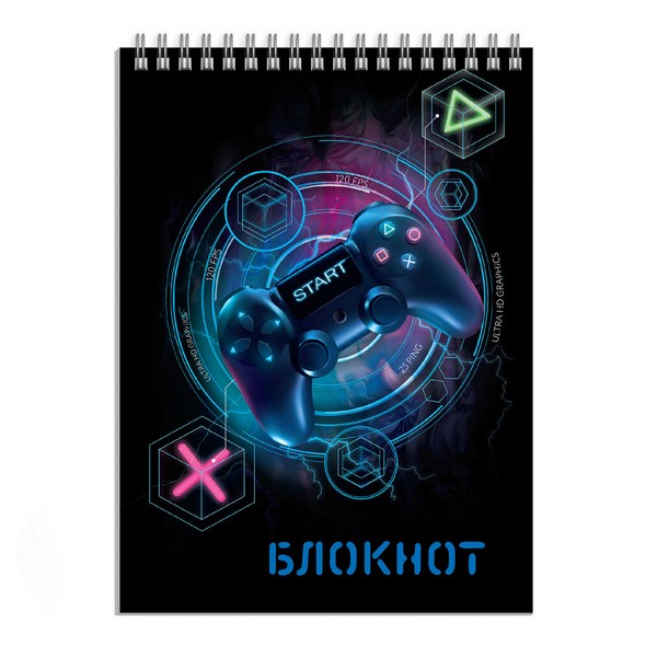 Блокнот А6 спир.,120 л.кл. Феникс ДЖОЙСТИК 63056