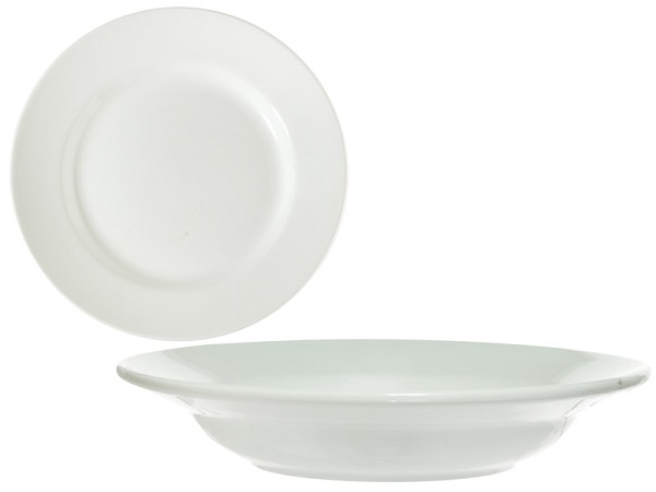 Тарелка 200 мм глубокая, без рисунка