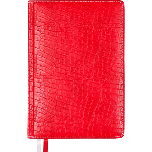 Ежедневник А-5 датир. 2024 г. Attomex. Croco, кожзам, красный 2332492