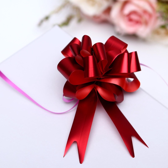 Бант-шар №1,8 Классика, красный, 893003