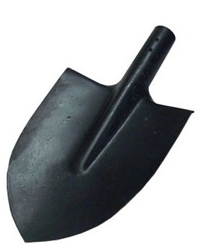 Лопата штыковая, сталь 1,5 мм, d=40 мм, без черенка