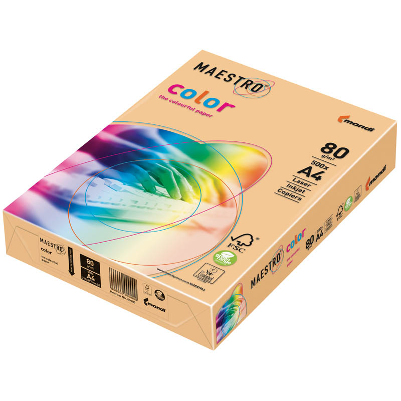 Бумага Maestro/IQ color trend А4 160гр GO22 золотой 250л