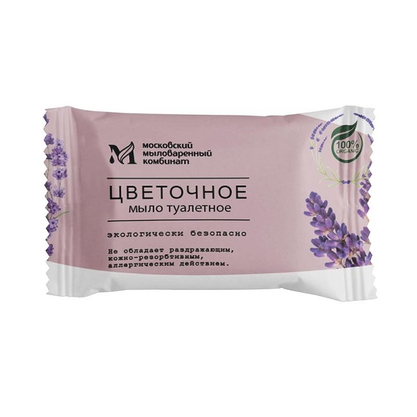 Мыло туалетное 100гр ММК Цветочное