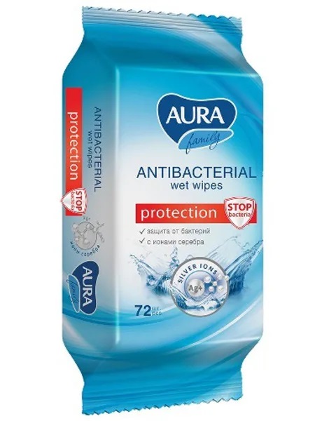 Влажные салфетки 72шт. в ассортименте