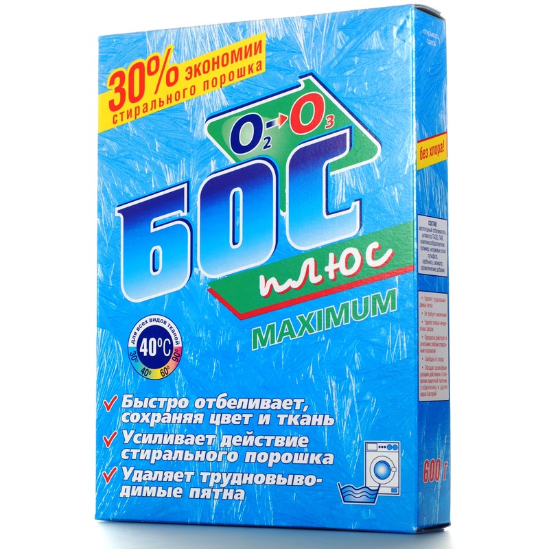 Отбеливатель порошковый БОС-ПЛЮС MAX 600гр