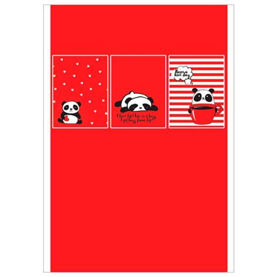 Блокнот А5 на скрепке, 40л.кл. Панда 14001