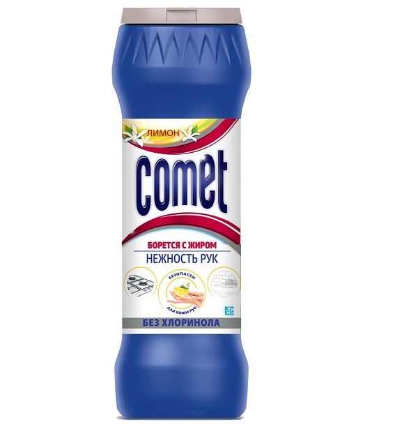 Комет чистящий 475 гр Лимон без хлоринола, баночка