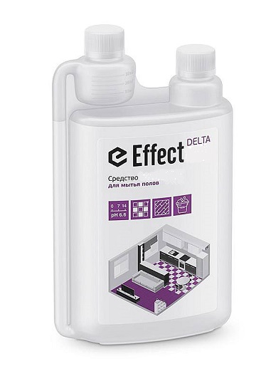 Средство для мытья полов 1л ТМ Effect ДЕЛЬТА 405 низкопенное концентрированное щелочное 