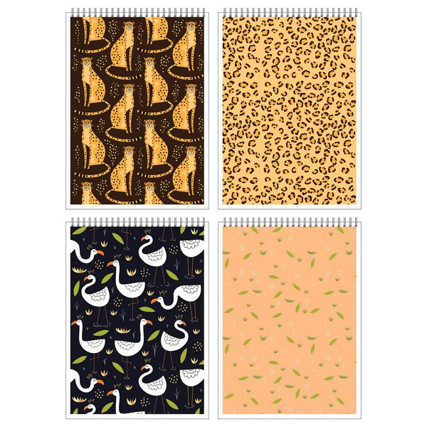 Блокнот А5 спир. 80л.кл. Фауна, ассорти 12723/2