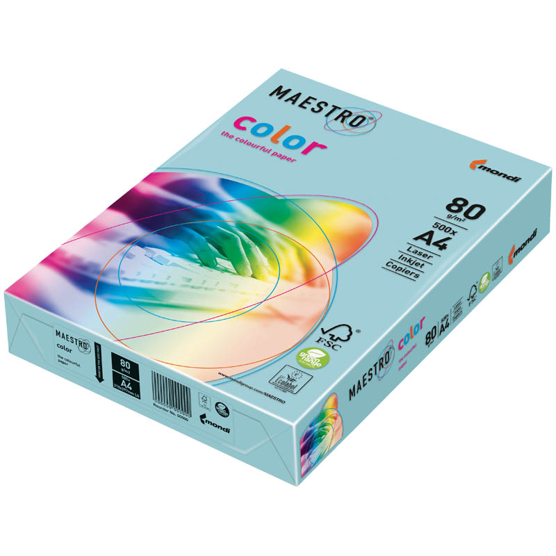 Бумага Maestro/IQ Pale А3 160гр MB30 средне-голубой 250л