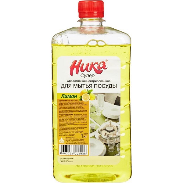 Средство д/посуды Ника Супер 1л, 
