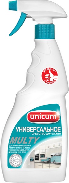 Средство чистящее для кухни 500мл UNICUM MULTY Универсал, курок