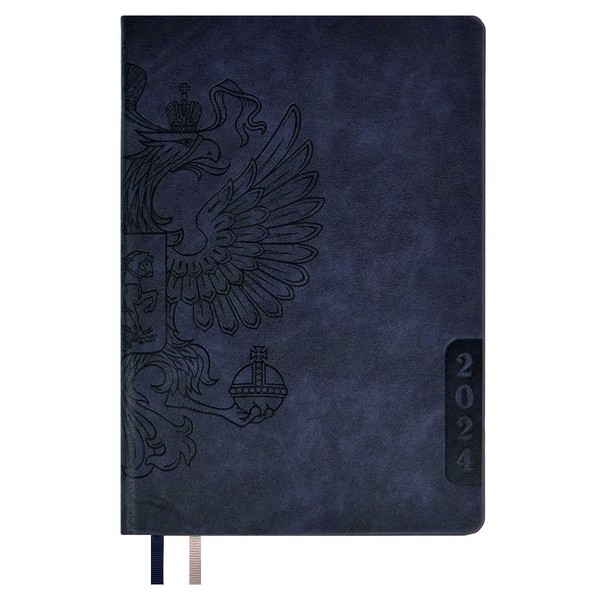 Ежедневник А-5 датир. 2024г. ESCALADA ВИНЧЕНЦО, кожзам, синий, 63758