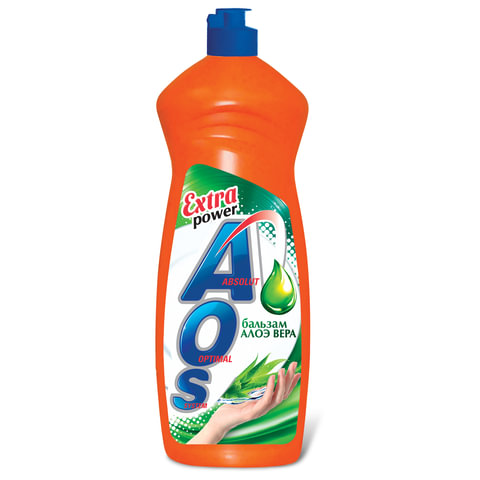Средство д/посуды AOS 900мл Бальзам/Алоэ Вера/Нежность рук/Глицерин