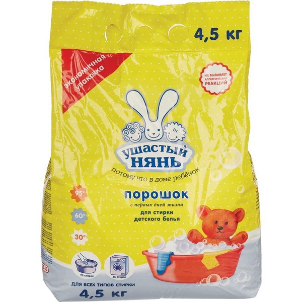 Порошок стиральный Ушастый Нянь детский 4,5кг