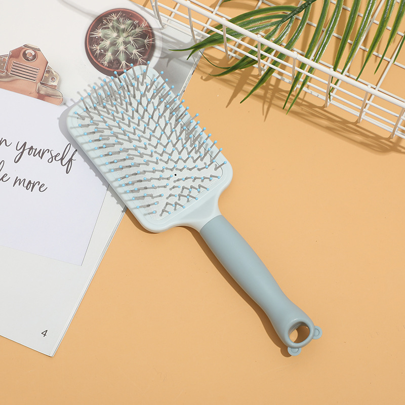 Расческа женская Fashion combs, прямоугольная, голубой