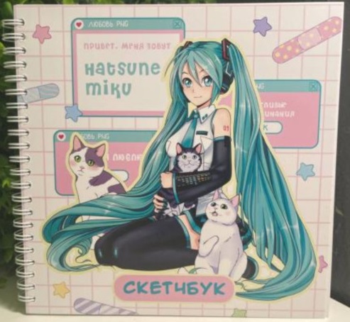 Скетчбук SweetCat. Мику, спираль АК-СККВ-10
