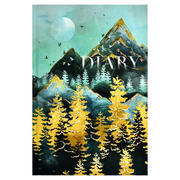 Ежедневник-органайзер А-5 недатир. Феникс DIARY В ГОРАХ, ламин.Soft touch вельвет 61459