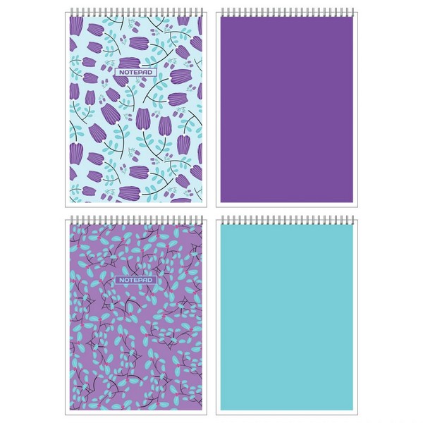 Блокнот А5 спир. 60л.кл. Сиреневое настроение, ассорти 12717/2