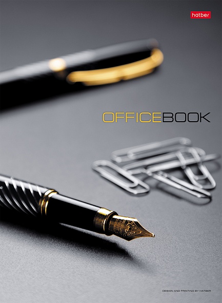 Бизнес-блокнот А4 120л.кл. Хатбер Office Book 5цв.блок, гл.лам, тв.переплет 120ББ4B1_07971
