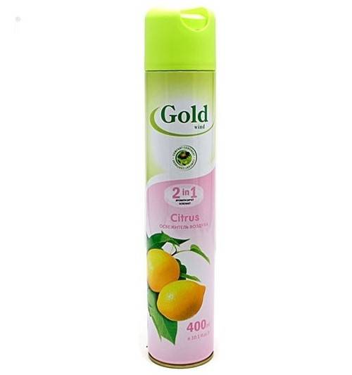Освежитель воздуха GOLD WIND 300 мл Цитрус