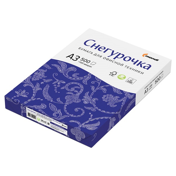 Бумага Снегурочка А3 146% 500 листов
