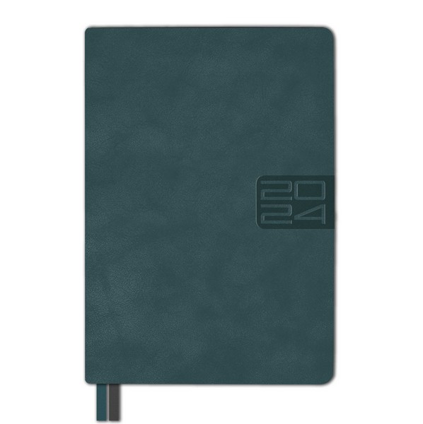 Ежедневник А-5 датир. 2024г. ESCALADA ТИВОЛИ ГЛОСС, кожзам, бирюзовый, 63755