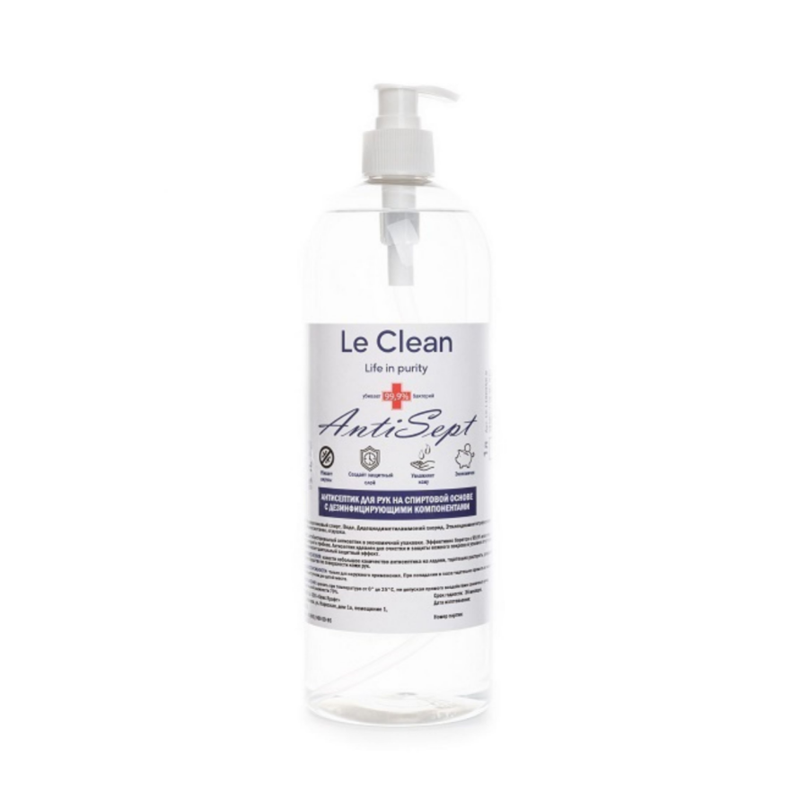 Средство антисептическое Le Clean Antisept, 1 л, дозатор