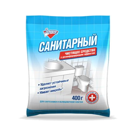 Чистящее средство Золушка 400гр порошок Санитарный с дез. эффектом