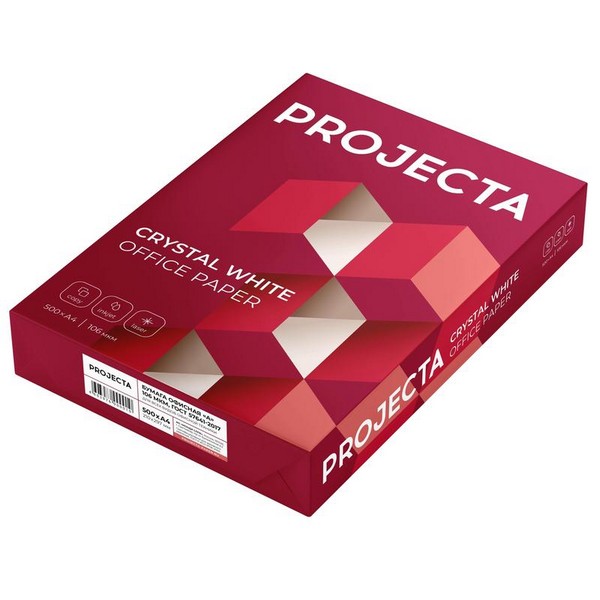 Бумага PROJECTA А4 марка A 80гр 500л.