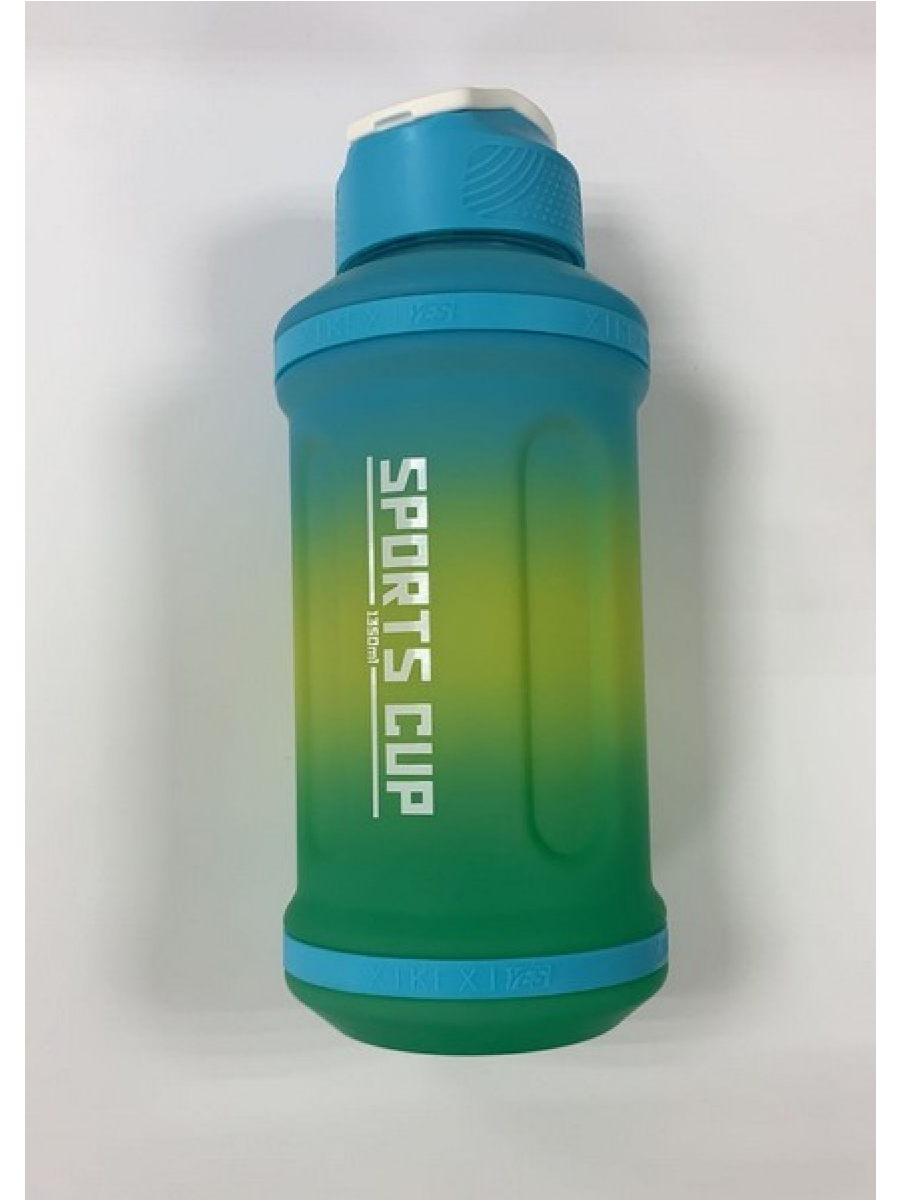 Бутылка 1350мл, пластик, с петлей, градиент