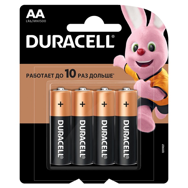 Батарейка Duracell LR06 АА BASIC 4шт/уп.