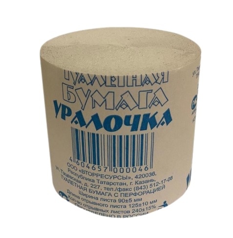 Туалетная бумага 1 рул. Уралочка