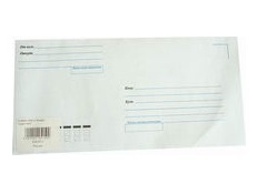 Конверт евростандарт Е65 (110x220) 80г. "Куда-кому" силикон (с отрывной полосой) т/у 100шт/уп 70202.100