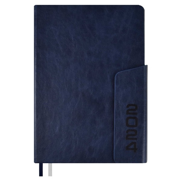 Ежедневник А-5 датир. 2024г. ESCALADA ЧЕСТЕР, кожзам, клапан, синий, 63766