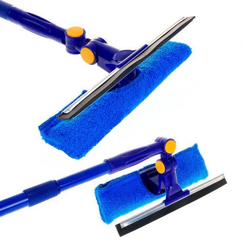 Окномойка 25 см телескоп. черенок 75-125 см, поворотн. микрофибра