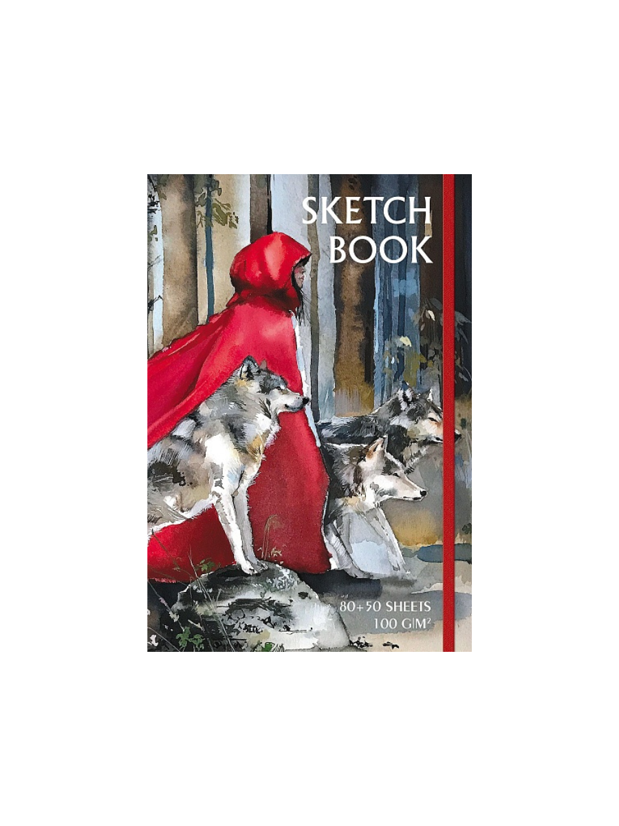 Скетчбук А5 80+50л. Хатбер SketchBook -Сумерки- спираль-склейка, с клапаном на резинке 80-50Тт5Aгрз_30161